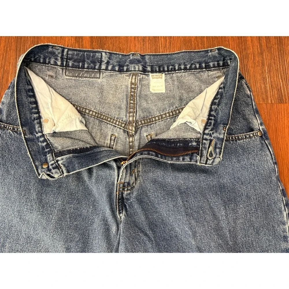 Vintage Levis L2 Jeans Men 32x30 Blue Baggy Relaxed Straight Denim Y2K